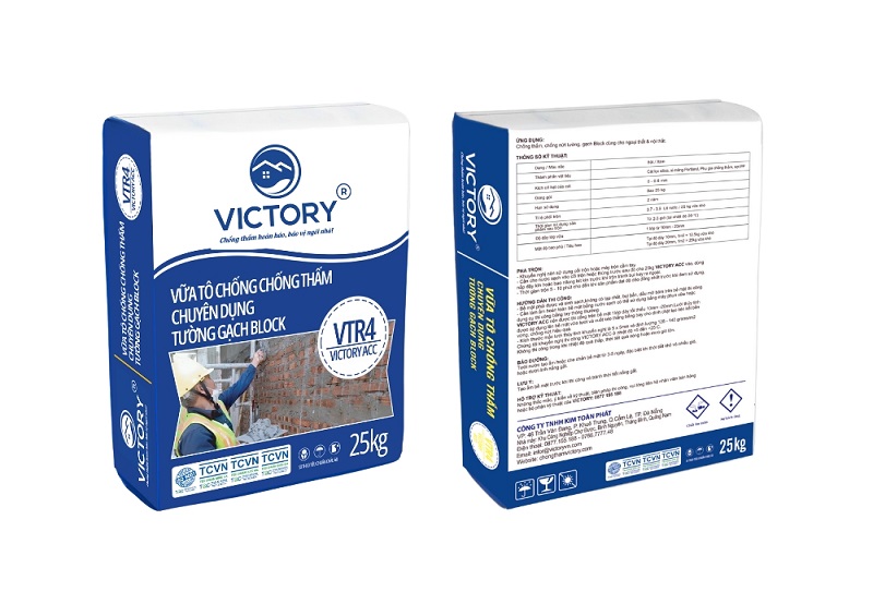 Vữa Chống Thấm Tường Gạch Block Victory ACC - VTR4